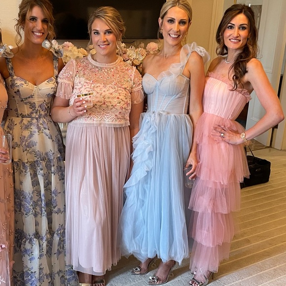 Milla One Shoulder Midi Tulle Dress - Picture 8 of 13